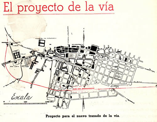 Mapa del proyecto de 1945