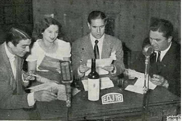 Rafael Azcona, Mª Teresa Martínez, Carlos García Plana y José Fernández, Locutores históricos de Radio Rioja
