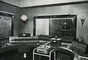Estudios de Radio Rioja en los años 50