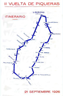 Itinerario de la Cl�sica Vuelta de Piqueras