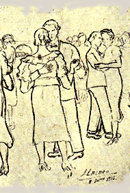 Baile: 1935. Apunte del natural - Los Dos Leones