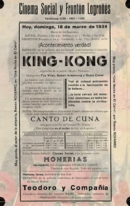 Cartel de mano original. Reverso
