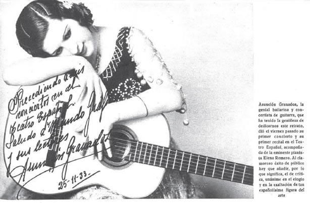 Foto con dedicatoria para "Mundo Gráfico" - 1933
