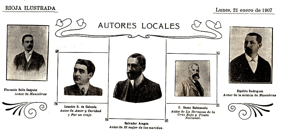 Autores locales logroñeses en 1907