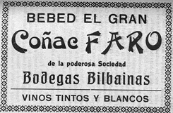 Anuncio de 'Coñac Faro' Coñac Faro