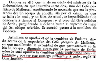 El obispo debe ir al Congreso como Diputado