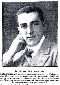 Julio Rey Pastor - 1915