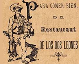 Los Dos Leones. Publicidad 1894
