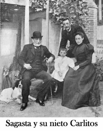 Sagasta con su nieto en vila
