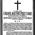 Esquela de "El Marqués"