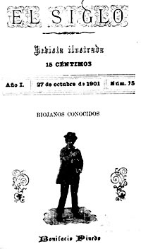 Bonifacio Pinedo en la portada de "El Siglo"