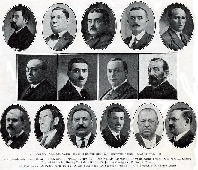 Algunos concejales de Logroño del año 1920