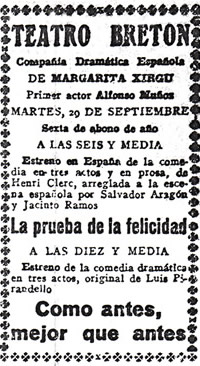 Auncio de prensa