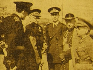 Están en la inauguración de un ferrocarril