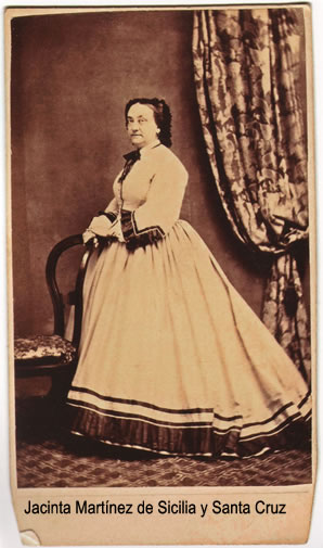 Jacinta Martínez de Sicilia (Carta de Visita) - Gracias Comi