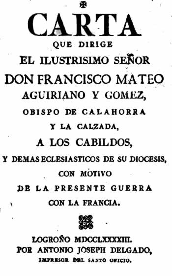Carta Pastoral contra la guerra de la Convención