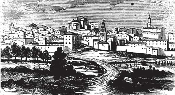 Panorámica de Calahorra: 1854
