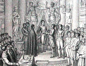 Jura de la Constitución por Fermando VII. 9 julio 1820 