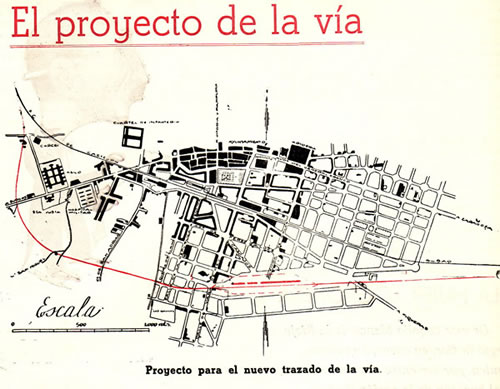 Mapa del proyecto de 1945