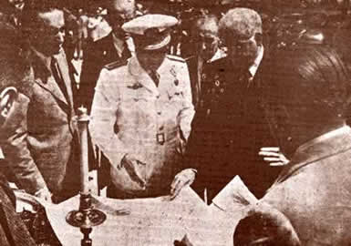 El traslado de la Vía 1945